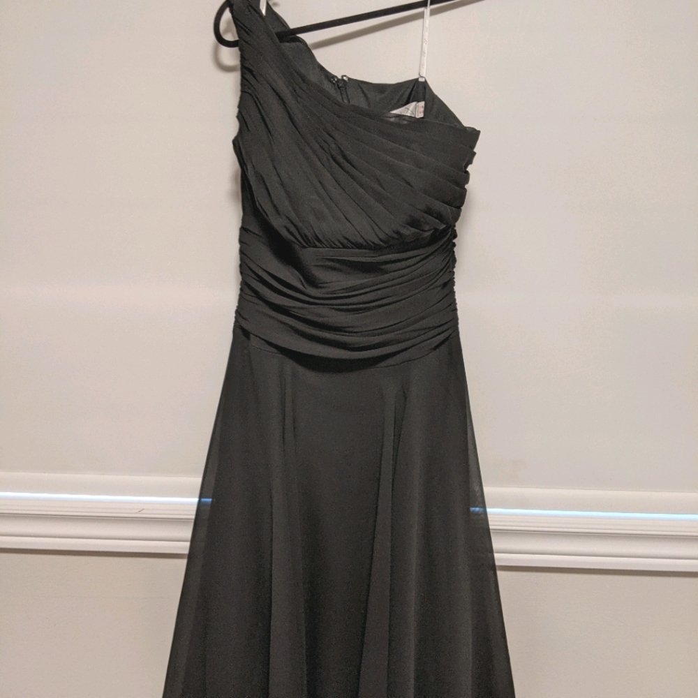 Black chiffon dress